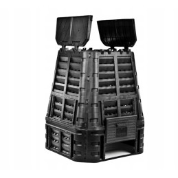 Termokomposteris, 1 kamera, sodas, ištisus metus, juodas, 740 l, hit