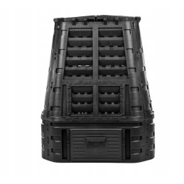 Termokomposteris, 1 kamera, sodas, ištisus metus, juodas, 740 l, hit