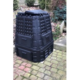 Termokomposteris, 1 kamera, sodas, ištisus metus, juodas, 740 l, hit
