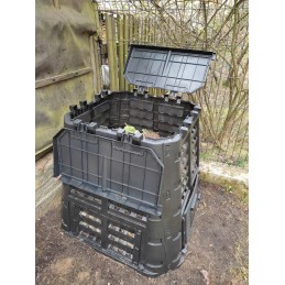 Ecosmart 480l sodo komposteris, atsparus šalčiui, ištisus metus veikianti modulinė kamera