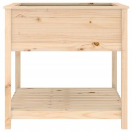 Vidaxl Planter with Shelf 82 5x82 5x81 cm Solid Pine Wood