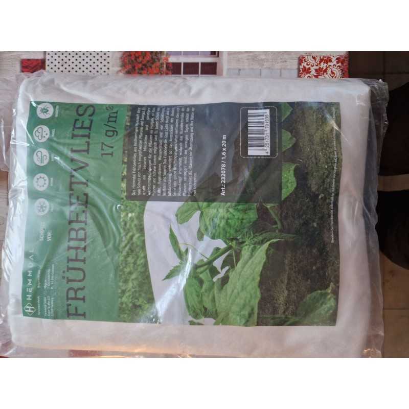 Spyruoklinė agrotekstilė, balta, 1,6x20m, 17g/m2