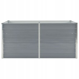 Garden pot 160 x 80 x 77 cm galvanized steel