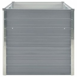 Garden pot 160 x 80 x 77 cm galvanized steel