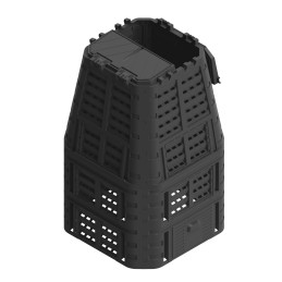 Multi 1000l patrulinis komposteris juodas