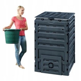 450l sodo komposteris, ištisus metus, atsparus, didelis komposto įvedimo sklendė