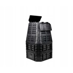 Termokomposteris, 1 kamera, sodo sklypas, ištisus metus, juodas, 1000 litrų