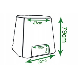 Modulinis komposteris 480l juodas g-comp Polikas