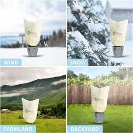 Agrotekstilės maišelis, augalų apsauginis gaubtas, 80cm x 60cm