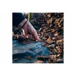 50x metaliniai kaiščiai, agrotekstilės inkariniai kaiščiai, 15 cm