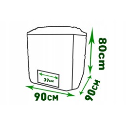 Komposteris - 600l - modulinis komposteris - patrulis