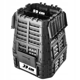 Modulinis sodo komposteris, juodas, ištisus metus, didelis