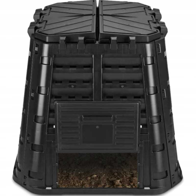 Sodo komposteris 480l, juodas