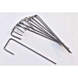 Tvirtinimo kaiščiai 25 cm 50 vnt metalo 'l'