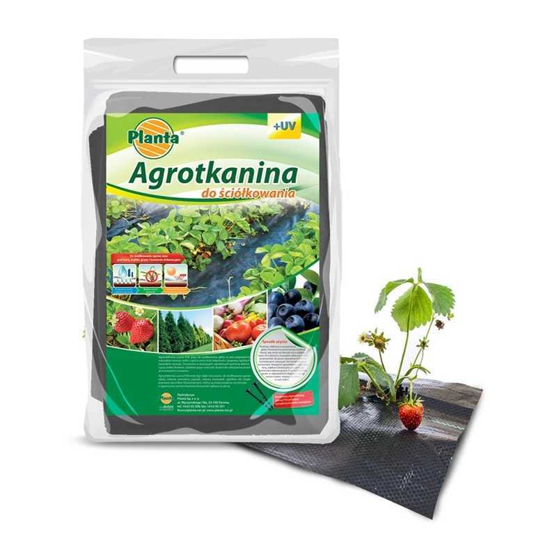 Juoda agrotekstilė 1,1 x 5 m 100g planta