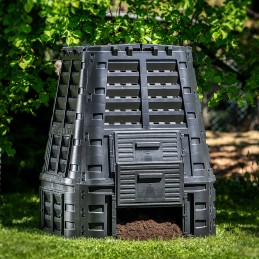 Modulinis sodo komposteris, juodas, ištisus metus, didelis