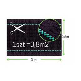 Stipri juoda agrotekstilė 100g piktžolėms viename metre 0,8 x 1m UV po akmeniu