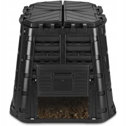 Sodo komposteris 480l, juodas