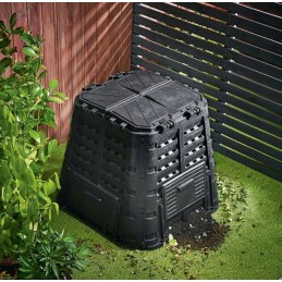Sodo komposteris 480l, juodas