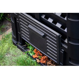 Sodo komposteris 480l, juodas