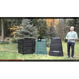 ecosmart 1000l juodas komposteris, naujas modelis