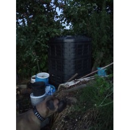 ecosmart 1000l juodas komposteris, naujas modelis
