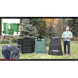 ecosmart 1000l juodas komposteris, naujas modelis