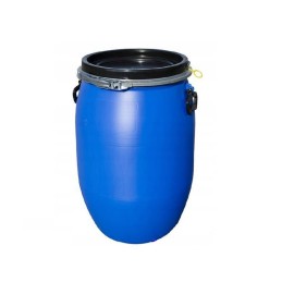 Plastikinė statinė su dangteliu, 60l, UN x sertifikatas, nauja