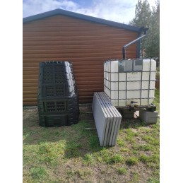 ecosmart 1000l juodas komposteris, naujas modelis