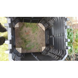 ecosmart 1000l juodas komposteris, naujas modelis