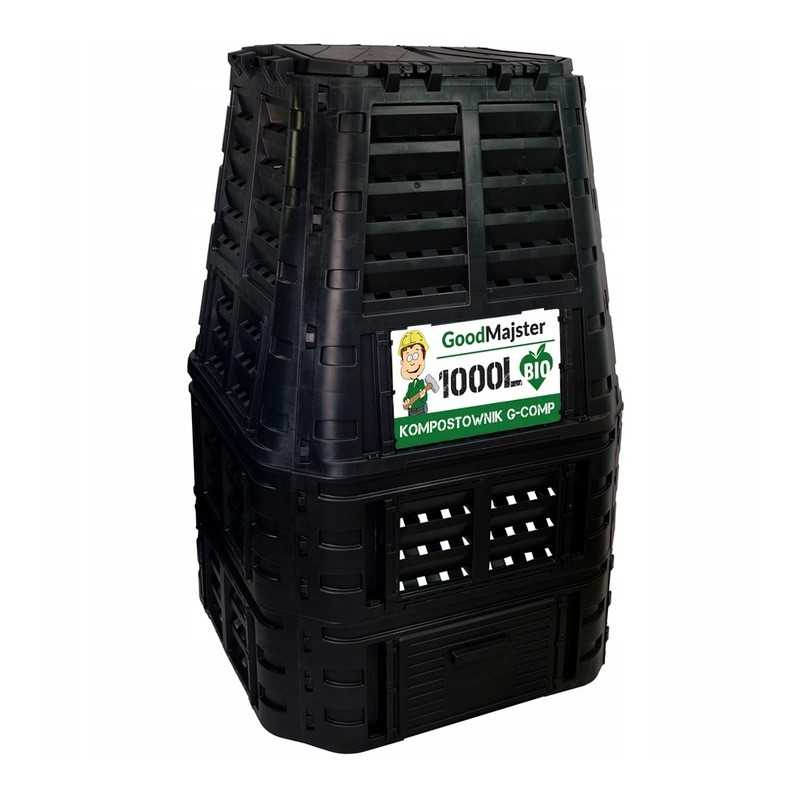 Modulinis komposteris 1000l juodas g-comp Polikas