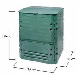 Sodo komposteris bioatliekoms, 600l, ištisus metus