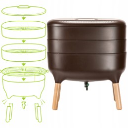 Vermikomposterinis komposteris balkonui namuose