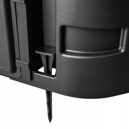 Modulinis sodo komposteris, juodas, ištisus metus, vienos kameros, didelis