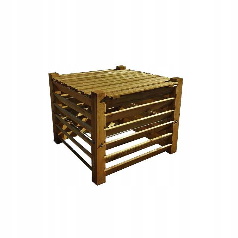 Medinis komposteris su dangteliu 100 100 80 600 l