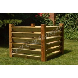 Medinis komposteris su dangteliu 100 100 80 600 l