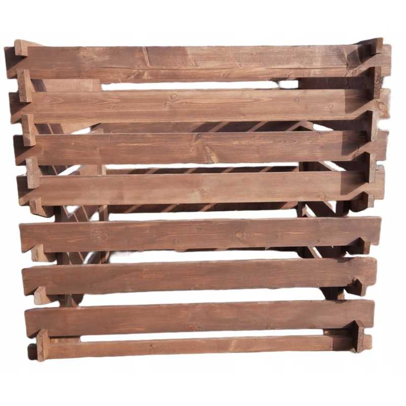 Medinis sodo komposteris 1370l, atidarytas, xxl, impregnuotas, spalvos