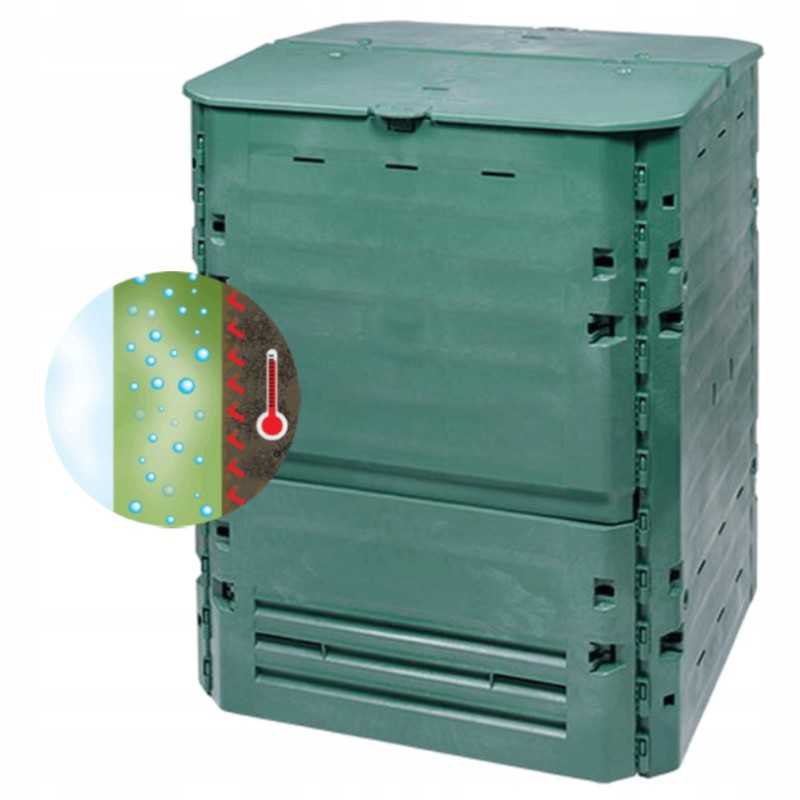 Sodo komposteris bioatliekoms, 600l, ištisus metus