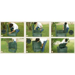 Sodo komposteris bioatliekoms, 600l, ištisus metus