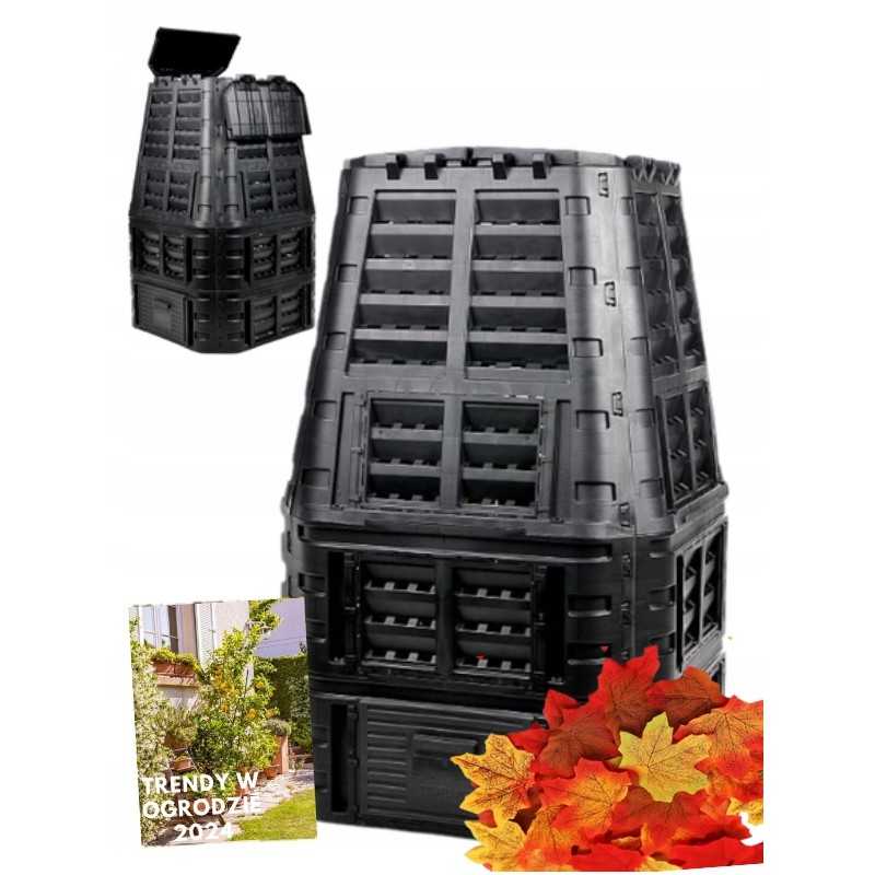 Naujas komposteris 1000 l sodo ecobat didelės talpos didelis patvarus nemokamai