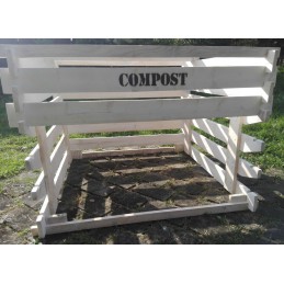 Stilingas medinis komposteris, 1000 litrų, ilgaamžis