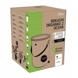 Organko 2 bokashi virtuvės komposterio rinkinys