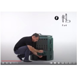 Termokomposteris Prosperplast 900 l, žalias