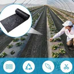 Nuo piktžolių agrotekstilė agrotekstilė 70g juoda 1,6x10m uv 3% raudona sodas