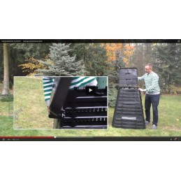 ecosmart 1000l juodas komposteris, naujas modelis