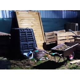 ecosmart 1000l juodas komposteris, naujas modelis