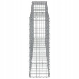 Arched gabion basket 400x50x140/160 cm, galvanized iron