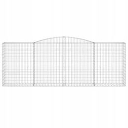 Arched gabion basket 400x50x140/160 cm, galvanized iron