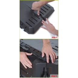 Komposteris kompostorius juodas 1600l iksm1600c s411