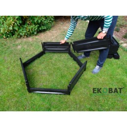 Atsparus šalčiui, ekologiškas komposteris, 1050 l, žolė, atliekos